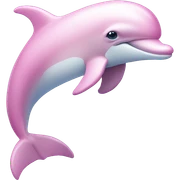 Pastel-pink-colors-dolphin sticker
