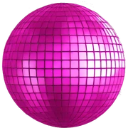 pink disco ball sticker