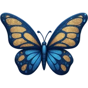 Dark blue butterfly  sticker