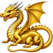 Dragon sitting on treasure  sticker