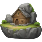 Rock house sticker