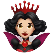 Evil Queen Of Hearts in Disney sticker
