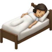 Brunette girl sleeping sticker