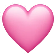 Pink heart  sticker