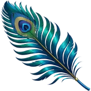 Peacock feather  sticker