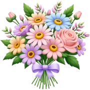 Pastel bouquet sticker
