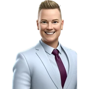 smiling boy in formal attire sticker