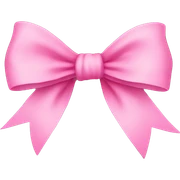 Pink bow sticker