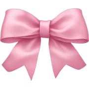 light pink ribbon bow sticker
