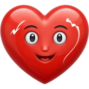Crazy heart sticker