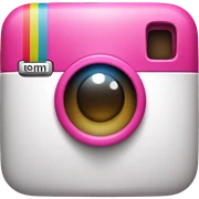 Pink Instagram logo sticker
