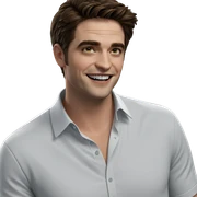 smiling boy in white shirt sticker