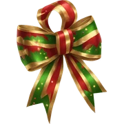 Christmas bow sticker