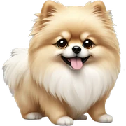 Marble fluffy Pomeranian sticker