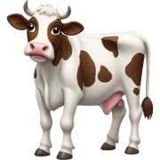 Cow wearing flip flops sticker