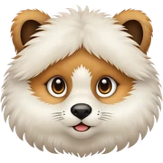 cute animal face sticker