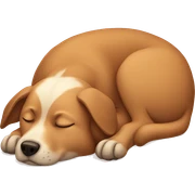 Dog sleeping  sticker