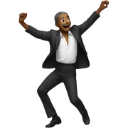 Dancing man sticker