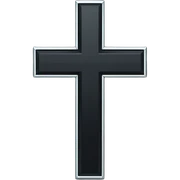 black cross sticker