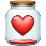 Heart in a jar  sticker