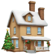 christmas home sticker