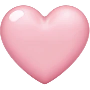 light pink heart sticker