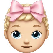 Baby pink bow  sticker