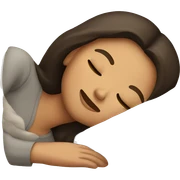 Brunette girl sleeping sticker