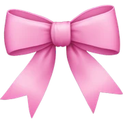 Pink bow  sticker
