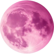 Pink moon sticker