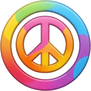 Peace sign sticker