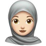 White Girl with hijab  sticker