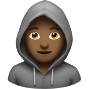 person with hoodie  sticker
