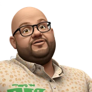 bald guy in glasses meme sticker