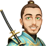 Elegant Samurai sticker