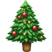 Christmas tree sticker
