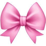 Pink bow sticker