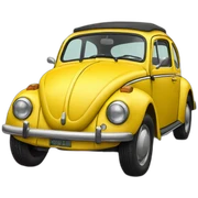 fusca amarelo sticker