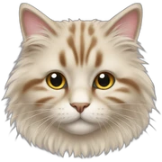 fluffy cat sticker