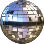 Disco ball sticker