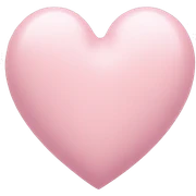 Pastel pink heart sticker