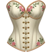 Floral corset sticker