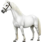 white horse sticker