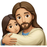 Jesus hug sticker