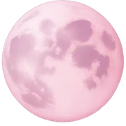 pastel pink moon sticker