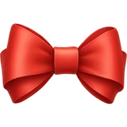 Red bow sticker