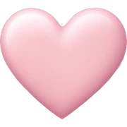 pastel pink heart sticker