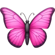 Pink butterfly sticker