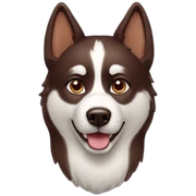 Chocolate husky sticker