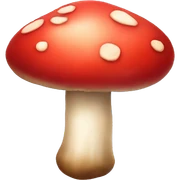 mushroom heart sticker
